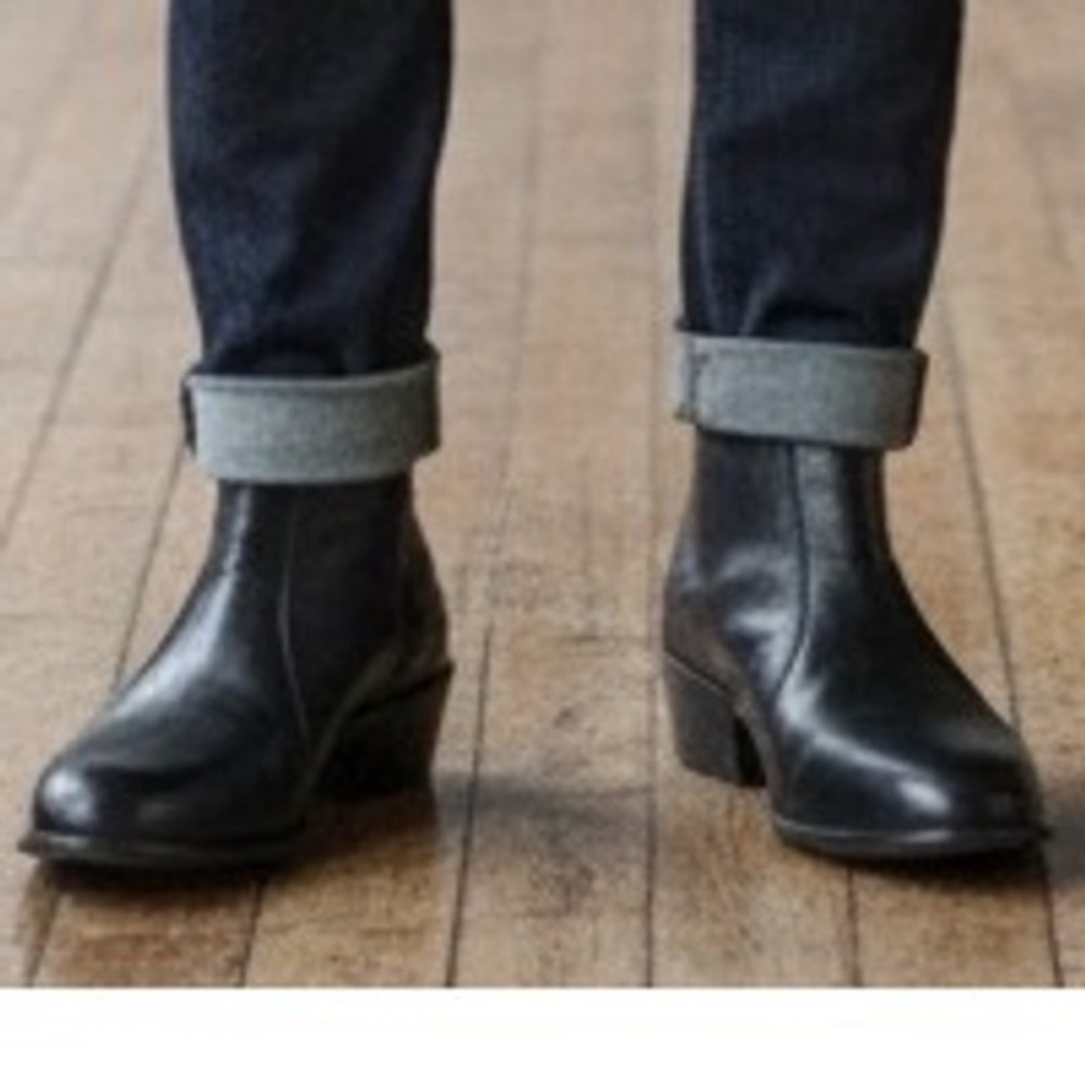 Stacy Adams Madison Mens Black Leather Side Zip Ankle Boots Size 10M EUC - Picture 4 of 8